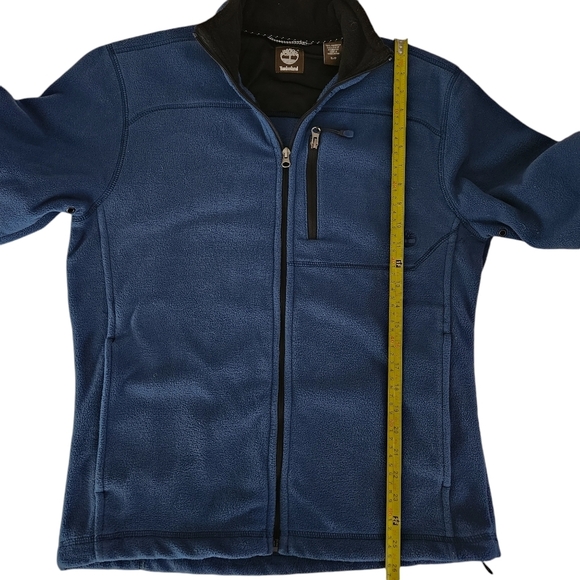 TIMBERLAND fleece jacket sweater blue for men small full zip - Picture 10 of 12